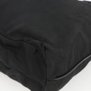 PRADA Tote Bag Nylon Black Silver Auth BSZ380-10