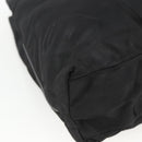 PRADA Tote Bag Nylon Black Silver Auth BSZ380-15