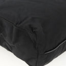 PRADA Tote Bag Nylon Black Silver Auth BSZ380-16