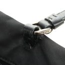 PRADA Tote Bag Nylon Black Silver Auth BSZ380-9