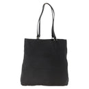 PRADA Tote Bag Nylon Black Silver Auth BSZ380-2