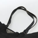 PRADA Tote Bag Nylon Black Silver Auth BSZ380-8