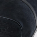 Christian Dior Trotter Canvas Handtas Suède Marine Zilver Auth BSZ381-9