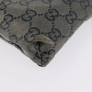 GUCCI GG Crystal Waist bag Coated Canvas Navy Gold 28566 Auth BSZ382-10