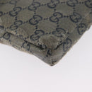 GUCCI GG Crystal Waist bag Coated Canvas Navy Gold 28566 Auth BSZ382-12