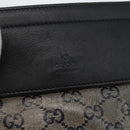 GUCCI GG Crystal Waist bag Coated Canvas Navy Gold 28566 Auth BSZ382-16