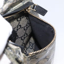 GUCCI GG Crystal Waist bag Coated Canvas Navy Gold 28566 Auth BSZ382-19