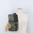GUCCI GG Crystal Waist bag Coated Canvas Navy Gold 28566 Auth BSZ382-24