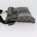 GUCCI GG Crystal Waist bag Coated Canvas Navy Gold 28566 Auth BSZ382-5