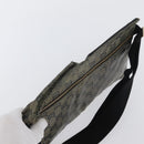 GUCCI GG Crystal Waist bag Coated Canvas Navy Gold 28566 Auth BSZ382-6