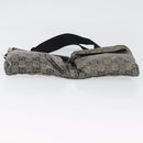 GUCCI GG Crystal Waist bag Coated Canvas Navy Gold 28566 Auth BSZ382-9