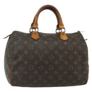 LOUIS VUITTON Monogram Speedy 30 Hand Bag M41526 LV Auth BSZ388-1