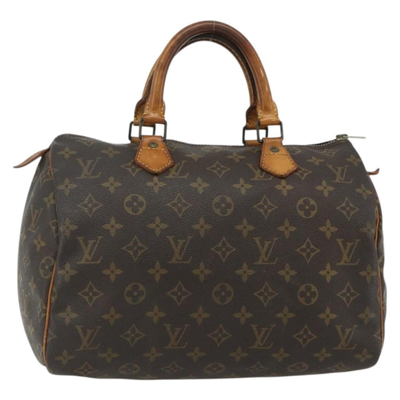 LOUIS VUITTON Monogram Speedy 30 Hand Bag M41526 LV Auth BSZ388
