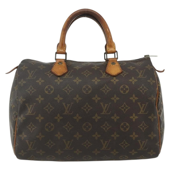 LOUIS VUITTON Monogram Speedy 30 Hand Bag M41526 LV Auth BSZ388