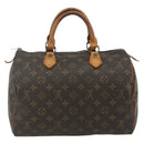 LOUIS VUITTON Monogram Speedy 30 Hand Bag M41526 LV Auth BSZ388-2