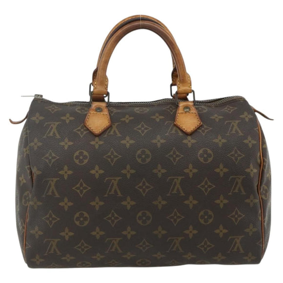 LOUIS VUITTON Monogram Speedy 30 Hand Bag M41526 LV Auth BSZ388