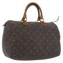 LOUIS VUITTON Monogram Speedy 30 Hand Bag M41526 LV Auth BSZ394-1