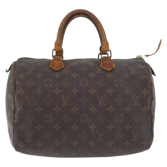 LOUIS VUITTON Monogram Speedy 30 Hand Bag M41526 LV Auth BSZ394