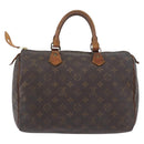 LOUIS VUITTON Monogram Speedy 30 Hand Bag M41526 LV Auth BSZ394-3