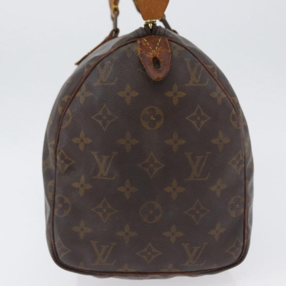 LOUIS VUITTON Monogram Speedy 30 Hand Bag M41526 LV Auth BSZ394