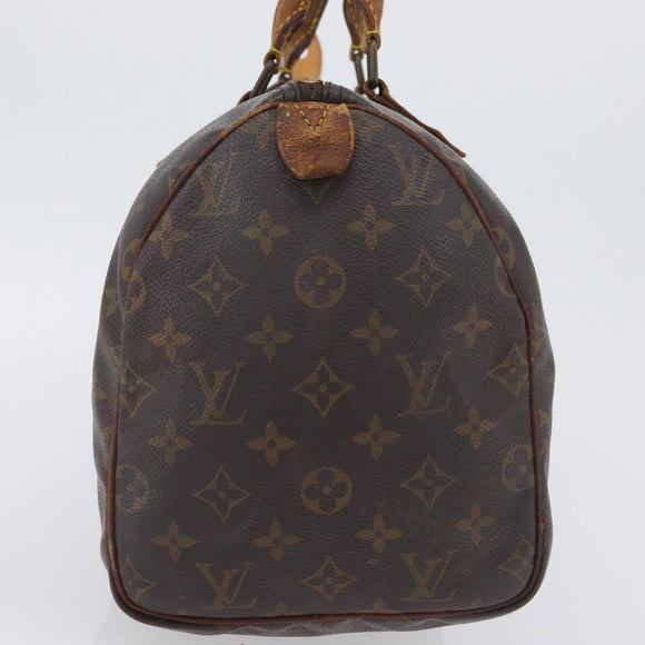 LOUIS VUITTON Monogram Speedy 30 Hand Bag M41526 LV Auth BSZ394