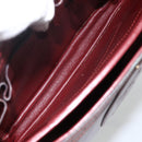 CARTIER Must Line Shoulder Bag Leather Bordeaux Gold Auth BSZ395-16