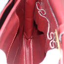 CARTIER Must Line Shoulder Bag Leather Bordeaux Gold Auth BSZ395-18