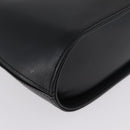 GIVENCHY Hand Bag Leather Black Gold Auth BSZ396-9