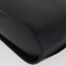 GIVENCHY Hand Bag Leather Black Gold Auth BSZ396-16