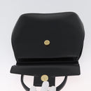 GIVENCHY Hand Bag Leather Black Gold Auth BSZ396-17