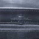 GIVENCHY Hand Bag Leather Black Gold Auth BSZ396-10