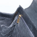 GIVENCHY Hand Bag Leather Black Gold Auth BSZ396-20