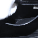 GIVENCHY Hand Bag Leather Black Gold Auth BSZ396-12