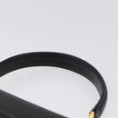 GIVENCHY Hand Bag Leather Black Gold Auth BSZ396-8