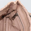 PRADA Schultertasche Kette Leder Beige Silber Original BSZ397-20