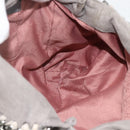 Stella MacCartney Chain Fabera Shoulder Bag Polyester Gray Silver Auth BSZ398-19