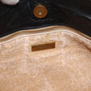 BOTTEGA VENETA INTRECCIATO Shoulder Bag Leather Black Gold Auth BSZ399-14