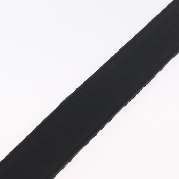 Christian Dior Oblique Trotter Canvas Belt 40.2"" Navy Silver Auth BSZ403M