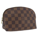 LOUIS VUITTON Damier Ebene Pochette Cosmetic PM Pouch N47516 LV Auth BSZ407-1