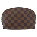 LOUIS VUITTON Damier Ebene Pochette Cosmetic PM Pouch N47516 LV Auth BSZ407-13