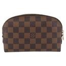 LOUIS VUITTON Damier Ebene Pochette Cosmetic PM Pouch N47516 LV Auth BSZ407-2