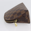 LOUIS VUITTON Damier Ebene Pochette Cosmetic PM Pouch N47516 LV Auth BSZ407-4