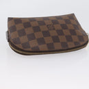 LOUIS VUITTON Damier Ebene Pochette Cosmetic PM Pouch N47516 LV Auth BSZ407-5