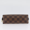LOUIS VUITTON Damier Ebene Pochette Cosmetic PM Pouch N47516 LV Auth BSZ407-6