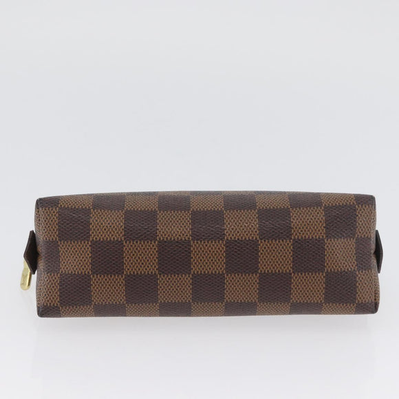 LOUIS VUITTON Damier Ebene Pochette Cosmetic PM Pouch N47516 LV Auth BSZ407