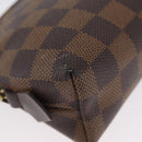 LOUIS VUITTON Damier Ebene Pochette Cosmetic PM Pouch N47516 LV Auth BSZ407-7