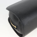 LOUIS VUITTON Epi Dauphine PM Pouch Black M48442 LV Auth BSZ408-16