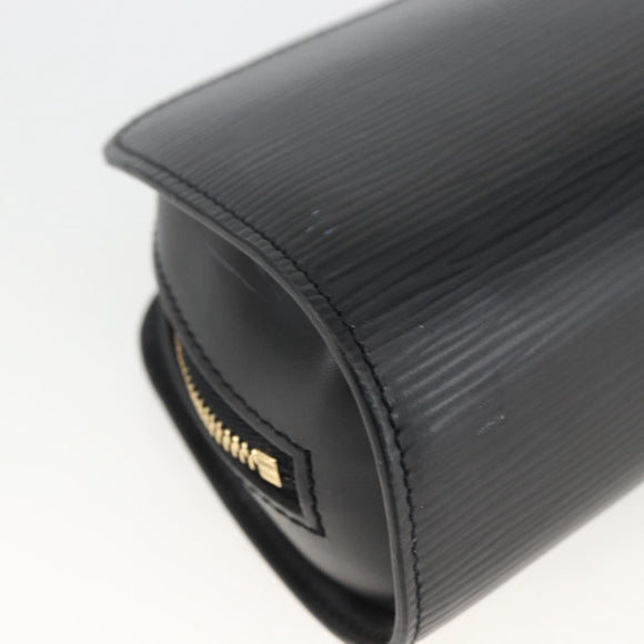 LOUIS VUITTON Epi Dauphine PM Pouch Black M48442 LV Auth BSZ408
