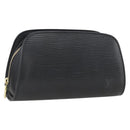 LOUIS VUITTON Epi Dauphine PM Pouch Black M48442 LV Auth BSZ408-1