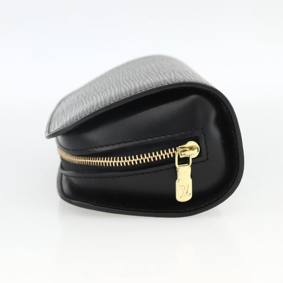 LOUIS VUITTON Epi Dauphine PM Pouch Black M48442 LV Auth BSZ408